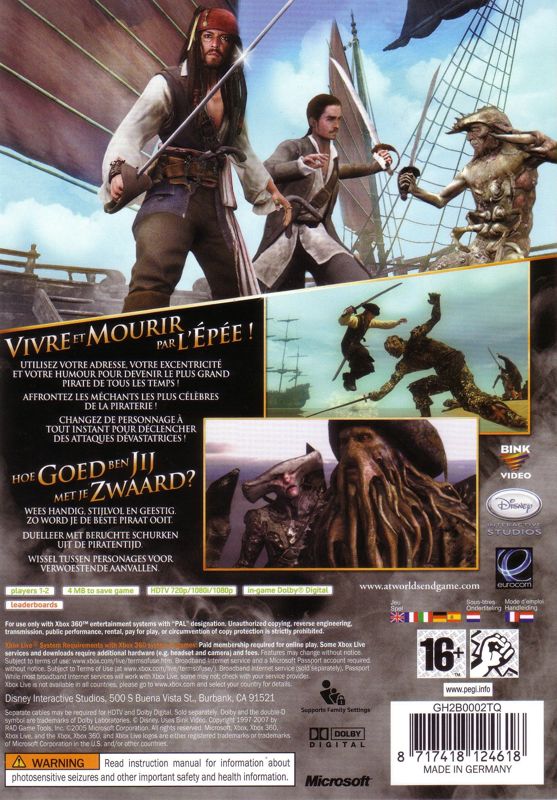 Pirates of the Caribbean At World's End - Xbox 360 