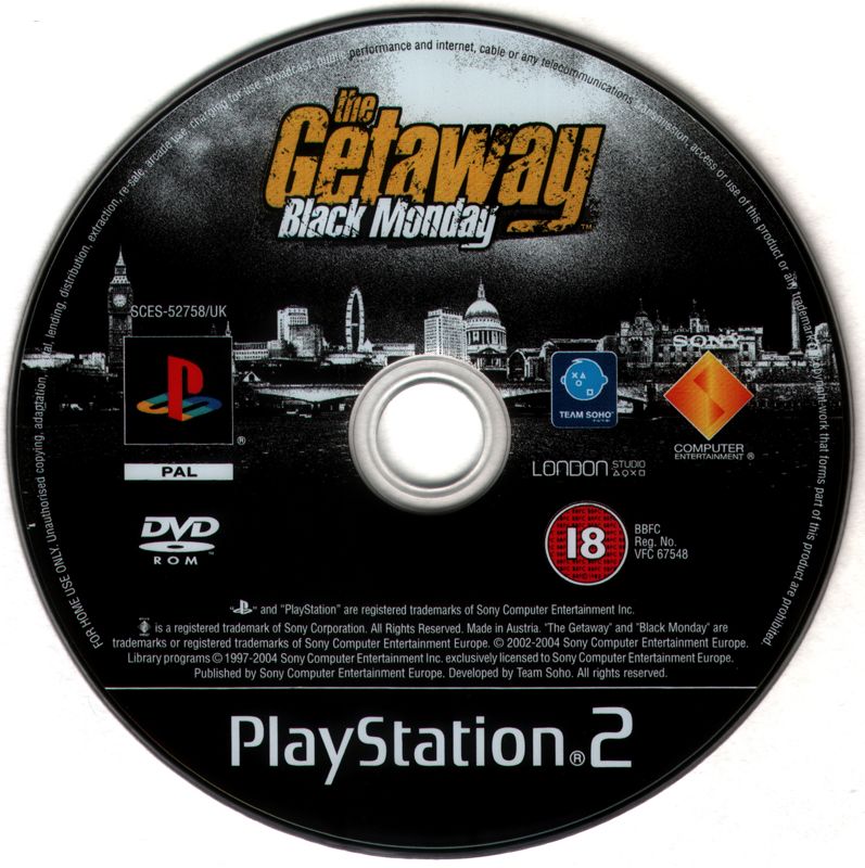 Media for The Getaway: Black Monday (PlayStation 2)