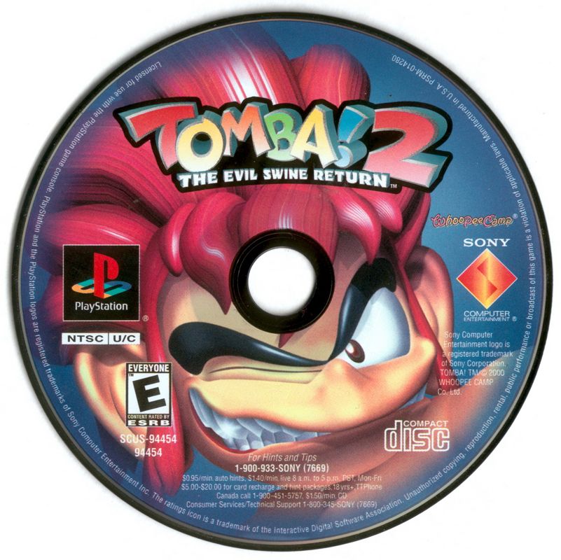 Media for Tomba! 2: The Evil Swine Return (PlayStation)