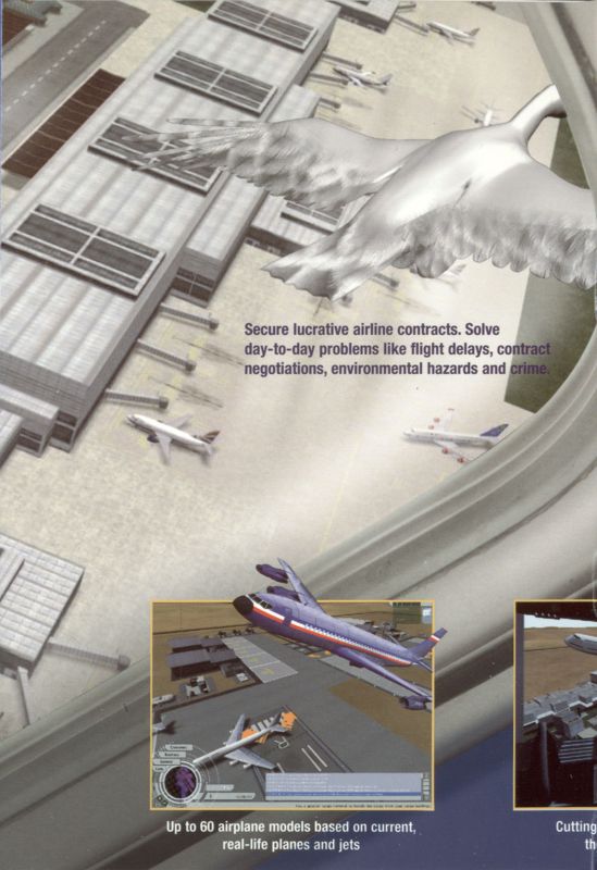 Inside Cover for Airport Tycoon 3 (Windows): Left