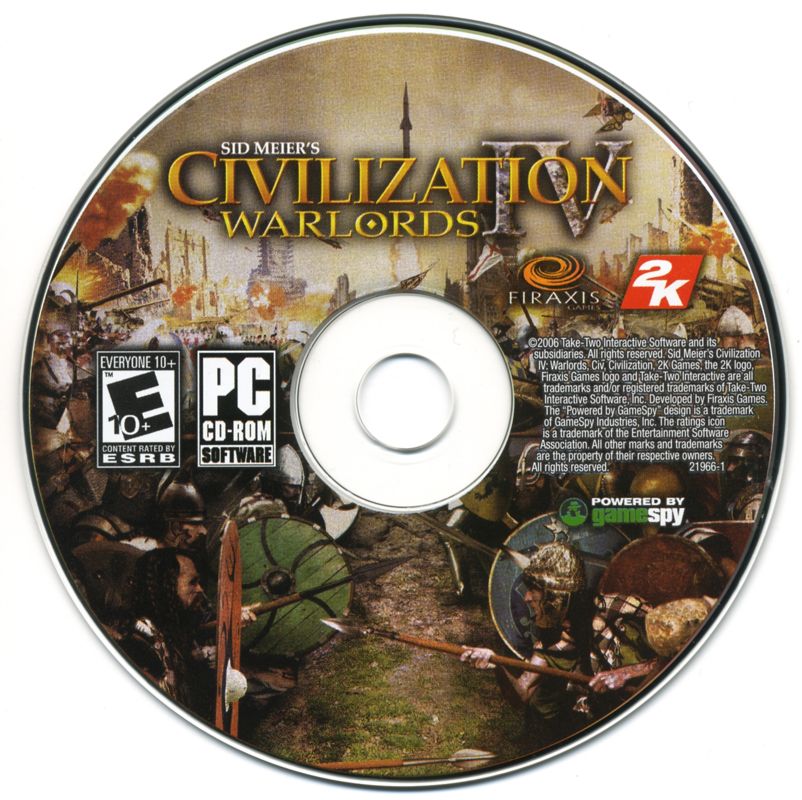Media for Sid Meier's Civilization IV: Warlords (Windows)