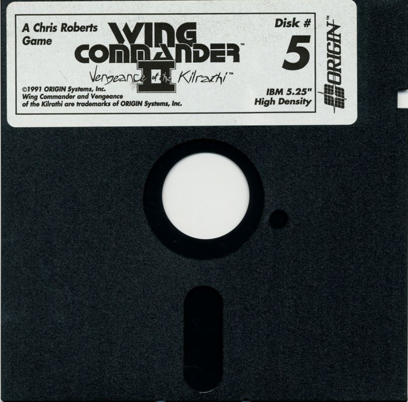 Media for Wing Commander II: Vengeance of the Kilrathi (DOS) (5.25" Disk release): Disk 5