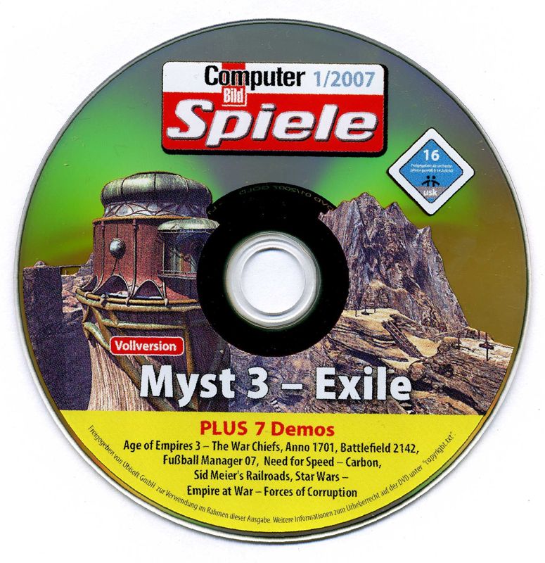 Media for Myst III: Exile (Windows) (Computer Bild Spiele 01/2007 covermount)