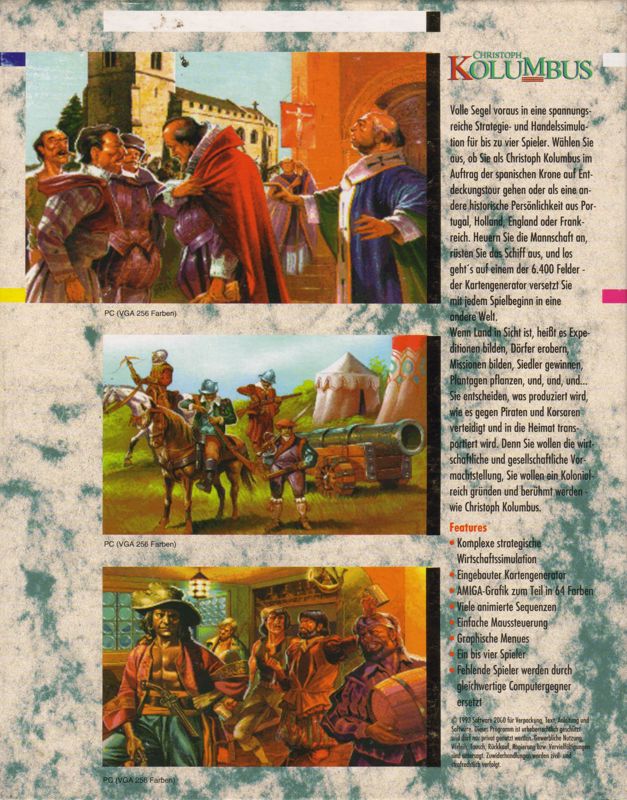 Back Cover for Exploration (Amiga)