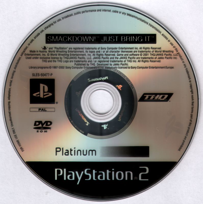 Media for WWF Smackdown! Just Bring It (PlayStation 2) (Platinum release)