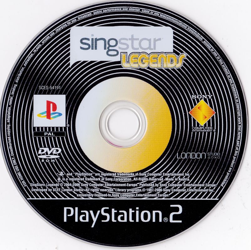 Media for SingStar: Legends (PlayStation 2)