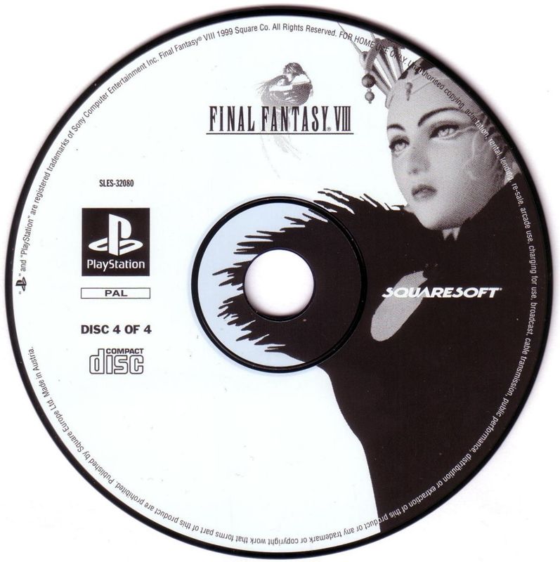 Media for Final Fantasy VIII (PlayStation) (Bundled release): Disc 4