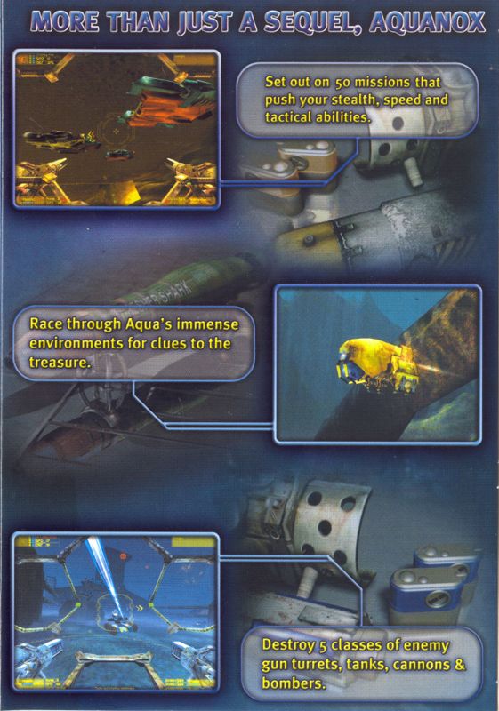 Inside Cover for AquaNox 2: Revelation (Windows): Left