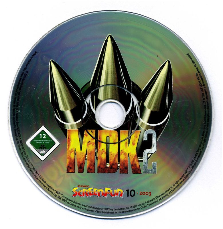 Media for MDK 2 (Windows) (BRAVO Screenfun 10/2003 covermount)