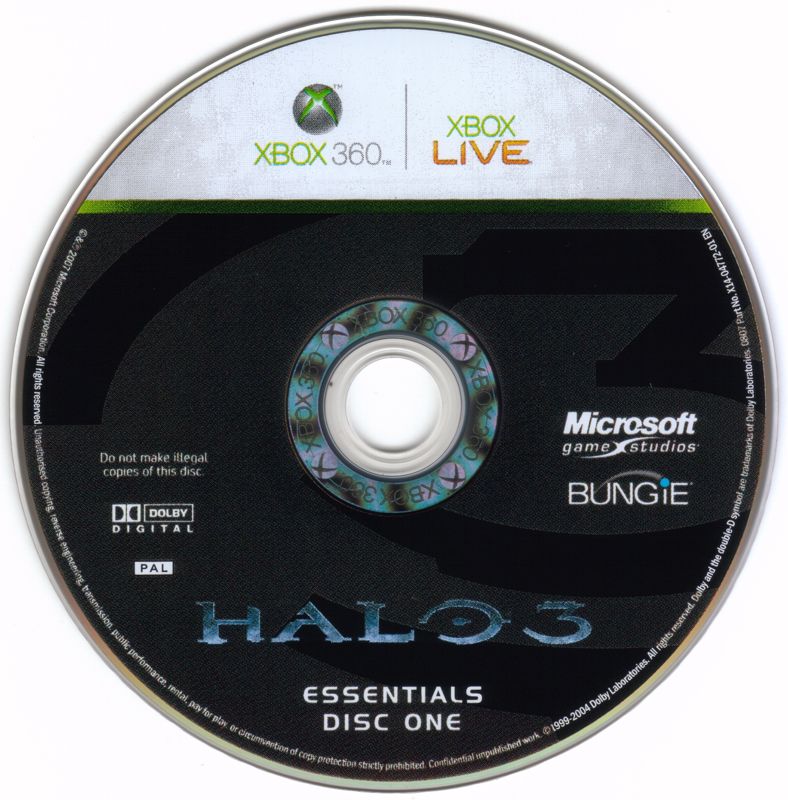 Media for Halo 3 (Legendary Edition) (Xbox 360): Essentials Disc 1/2