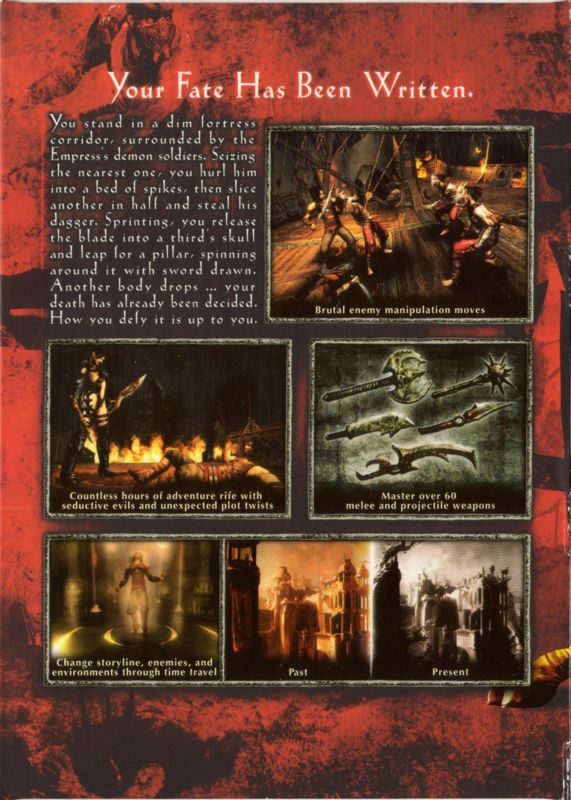 Inside Cover for Prince of Persia: Warrior Within (Windows): Left