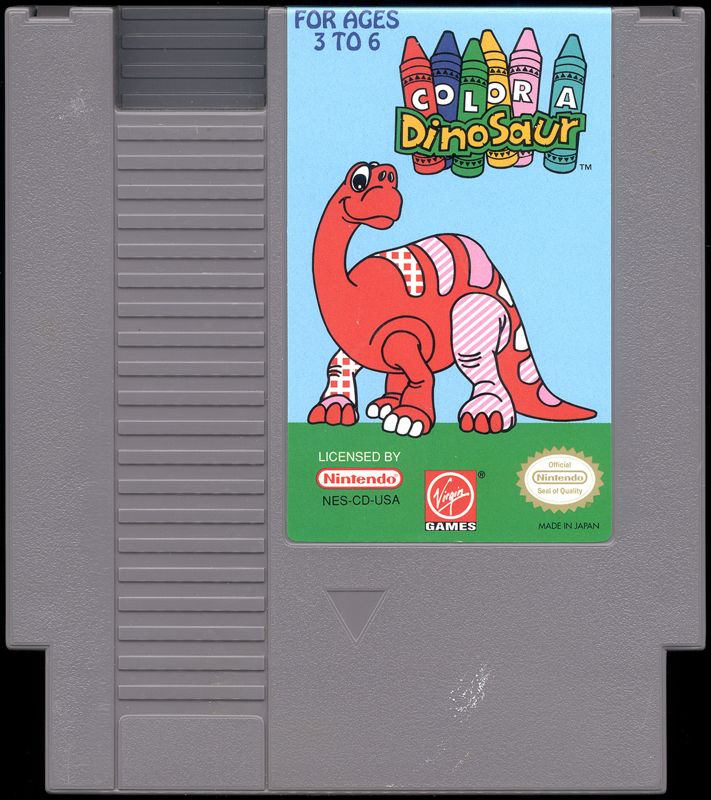 Media for Color a Dinosaur (NES)