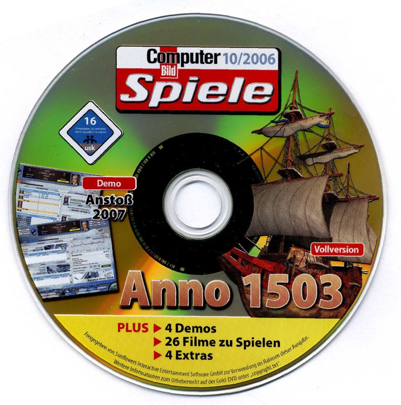 Media for 1503 A.D.: The New World (Windows) (Computer Bild Spiele 10/2006 covermount)