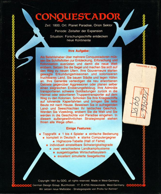 Spoils of War cover or packaging material MobyGames