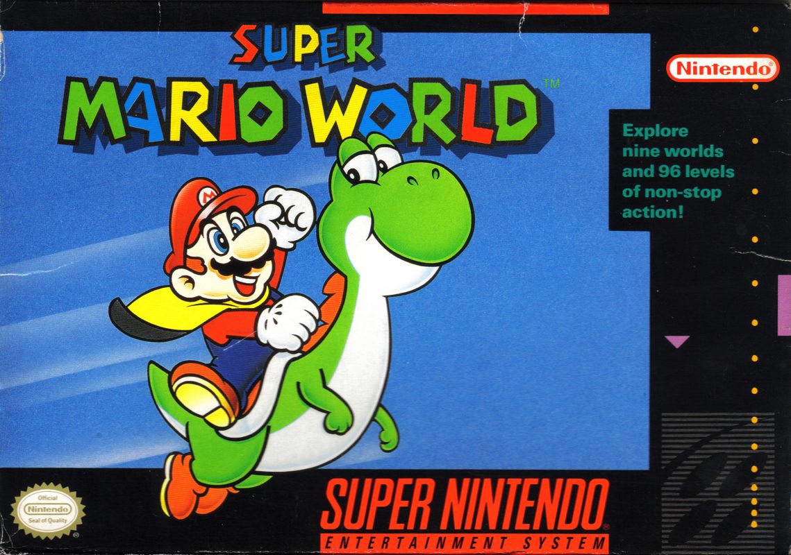 Front Cover for Super Mario World (SNES)