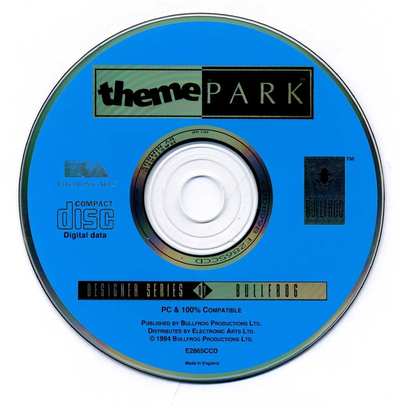 Media for Theme Park (DOS) (Electronic Arts CD-ROM Classics release)