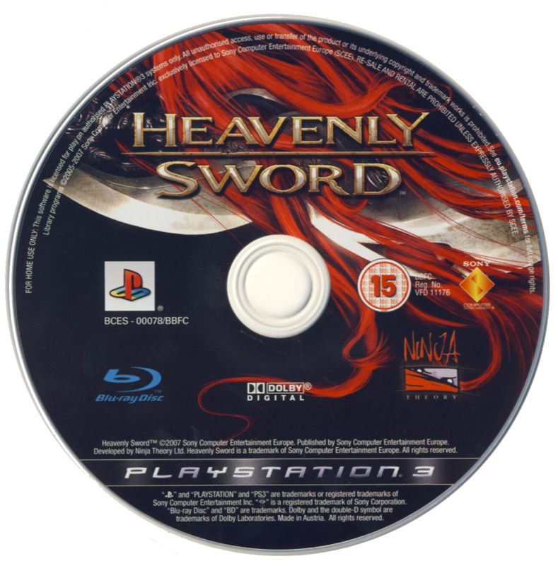 Media for Heavenly Sword (PlayStation 3)