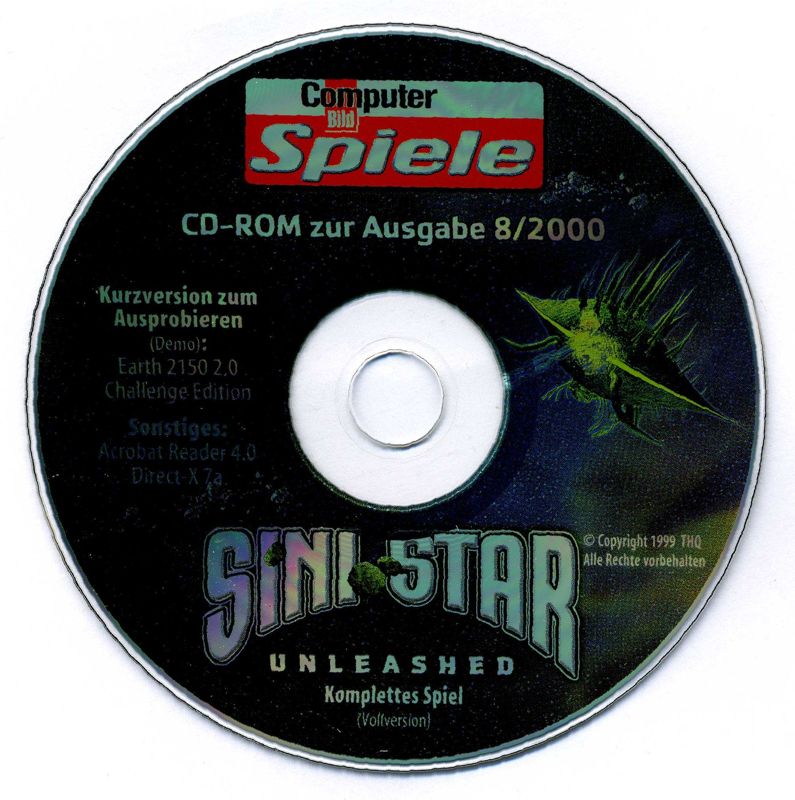 Media for Sinistar: Unleashed (Windows) (Computer Bild Spiele 08/2000 covermount)