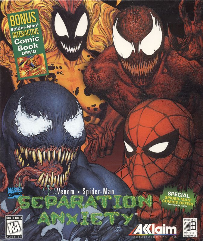 Front Cover for Venom • Spider-Man: Separation Anxiety (Windows)