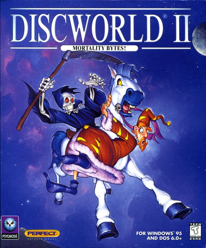 Front Cover for Discworld II: Mortality Bytes! (DOS and Windows)