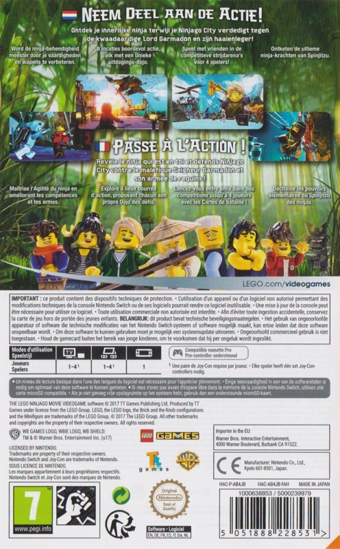 Other for The LEGO Ninjago Movie Video Game (Nintendo Switch) (/w Lloyd LEGO Mini figurine): Keep Case - Back