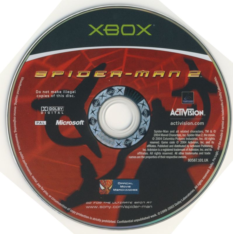Media for Spider-Man 2 (Xbox)