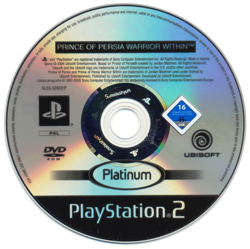 Media for Prince of Persia: Warrior Within (PlayStation 2) (Platinum release)