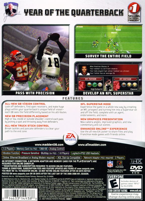 Madden Football 64 cover or packaging material - MobyGames