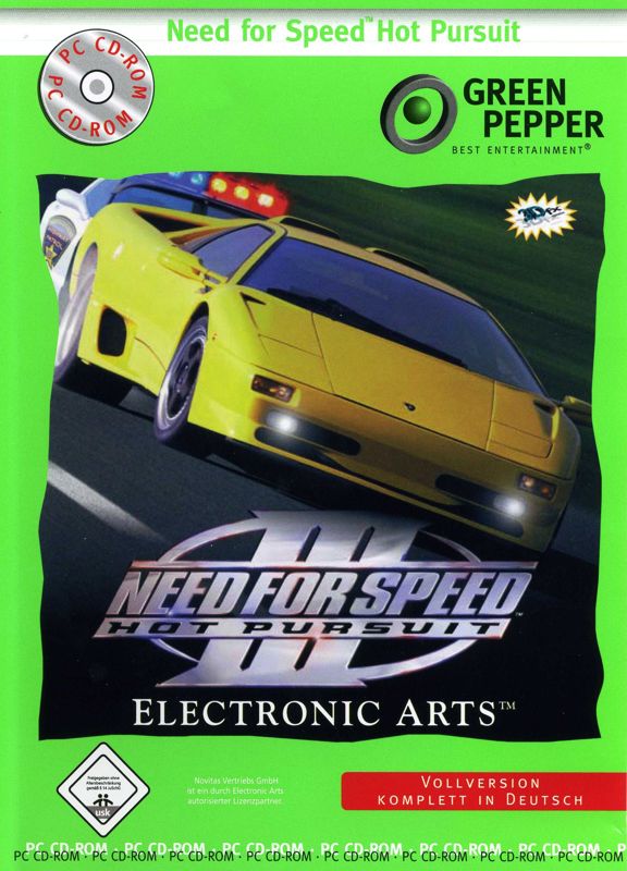 Front Cover for Need for Speed III: Hot Pursuit (Windows) (Green Pepper release (#178))