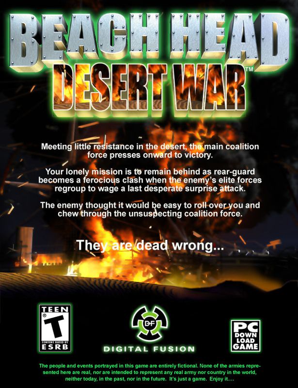 Other for Beach Head: Desert War (Windows)