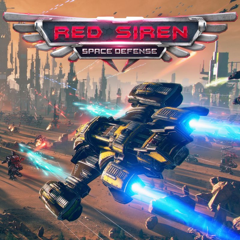 Front Cover for Red Siren: Space Defense (Nintendo Switch) (download release)