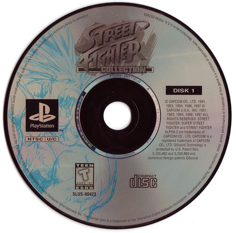 Media for Street Fighter Collection (PlayStation): CD 1