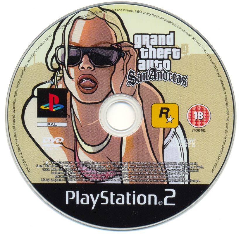 Media for Grand Theft Auto: San Andreas (PlayStation 2)