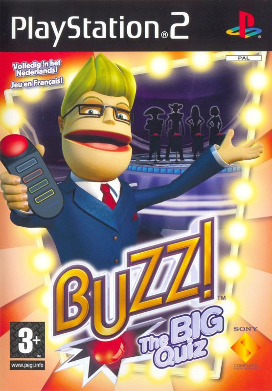 Front Cover for Buzz! The BIG Quiz (PlayStation 2) (Bundled with the buzzer controllers)