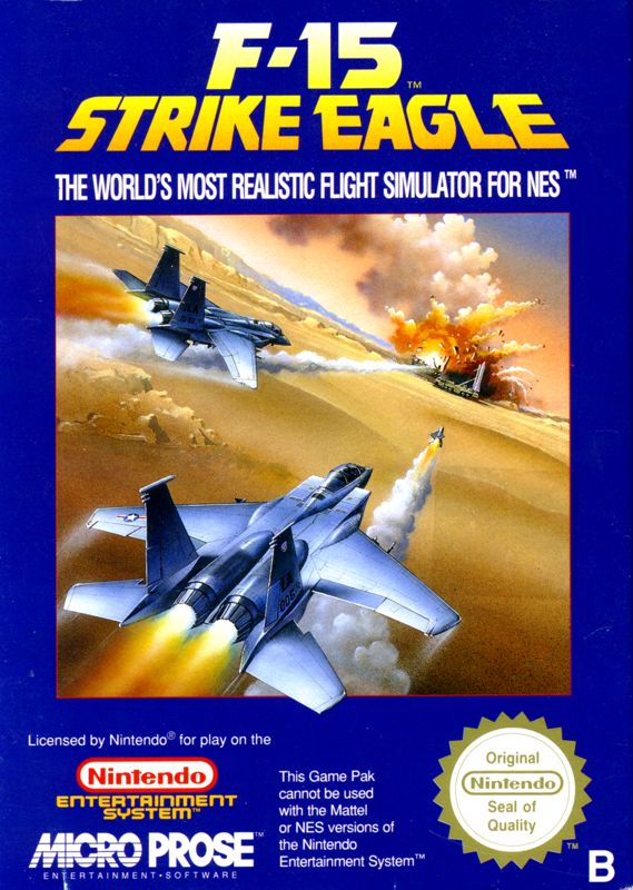 Front Cover for F-15 Strike Eagle (NES)