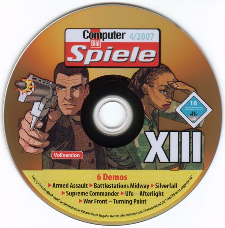 Media for XIII (Windows) (Computer Bild Spiele 04/2007 covermount)