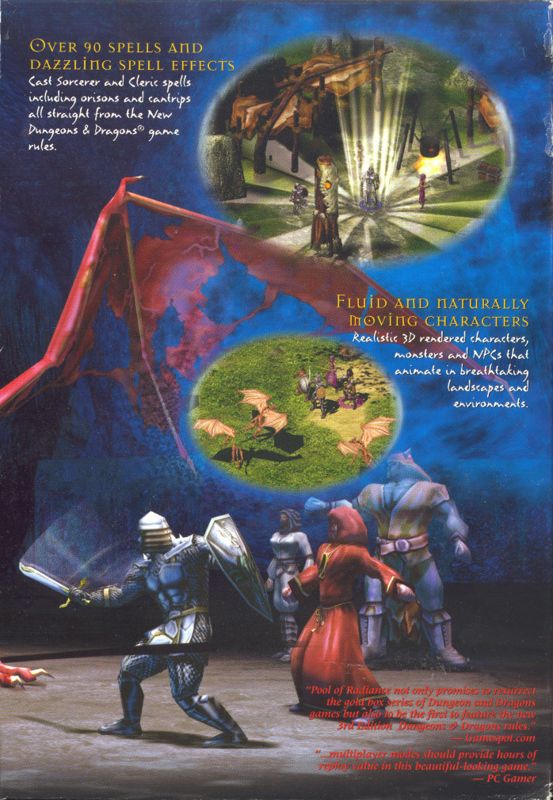 Inside Cover for Pool of Radiance: Ruins of Myth Drannor (Windows) (Re-release updated version 1.2): Right