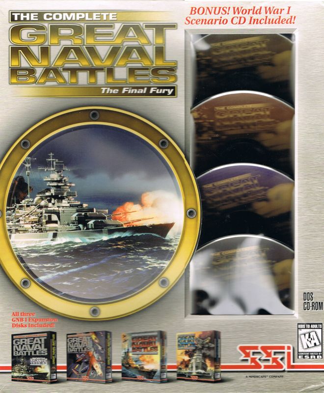 Front Cover for The Complete Great Naval Battles: The Final Fury (DOS)