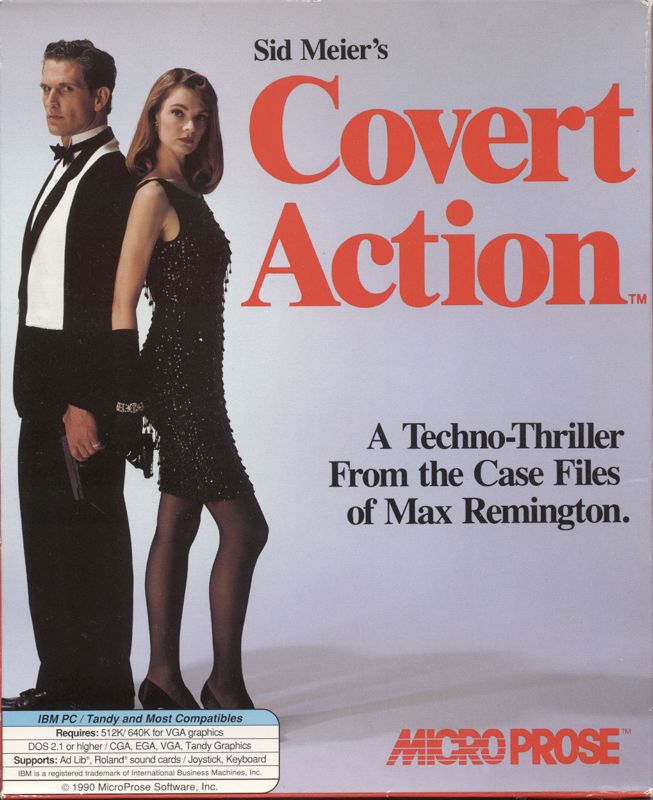 Front Cover for Sid Meier's Covert Action (DOS) (Budget release)