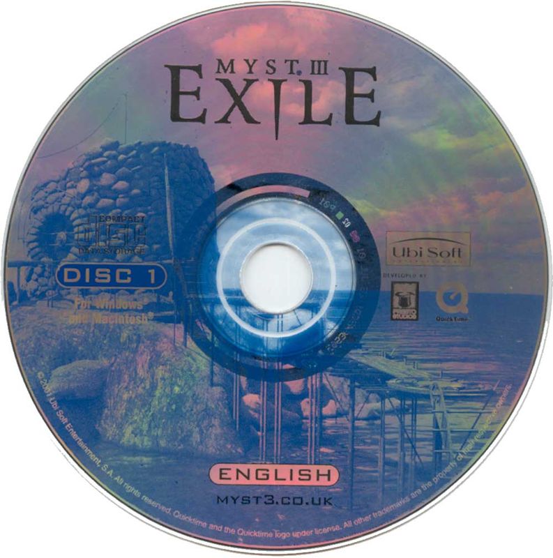 Media for Myst III: Exile (Collector's Edition) (Macintosh and Windows): Disc 1