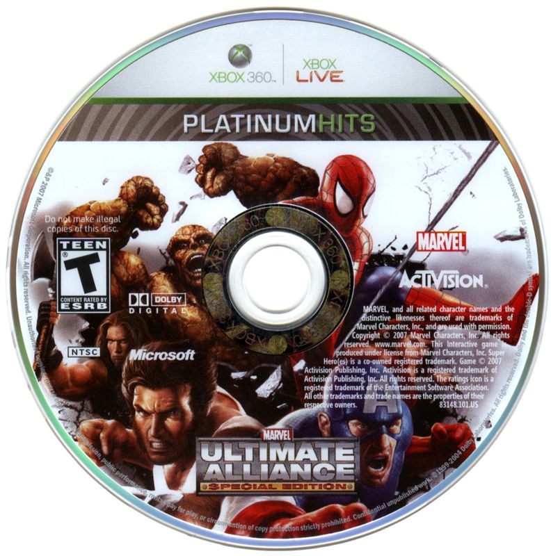 Marvel outlet Ultimate Alliance Special Edition Xbox 360