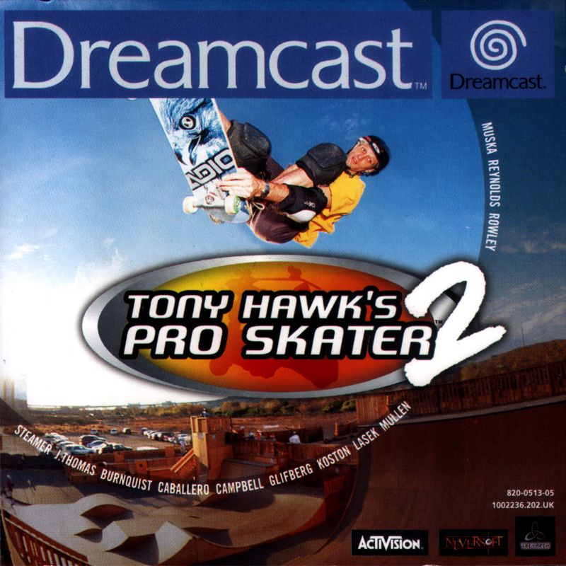 Front Cover for Tony Hawk's Pro Skater 2 (Dreamcast)