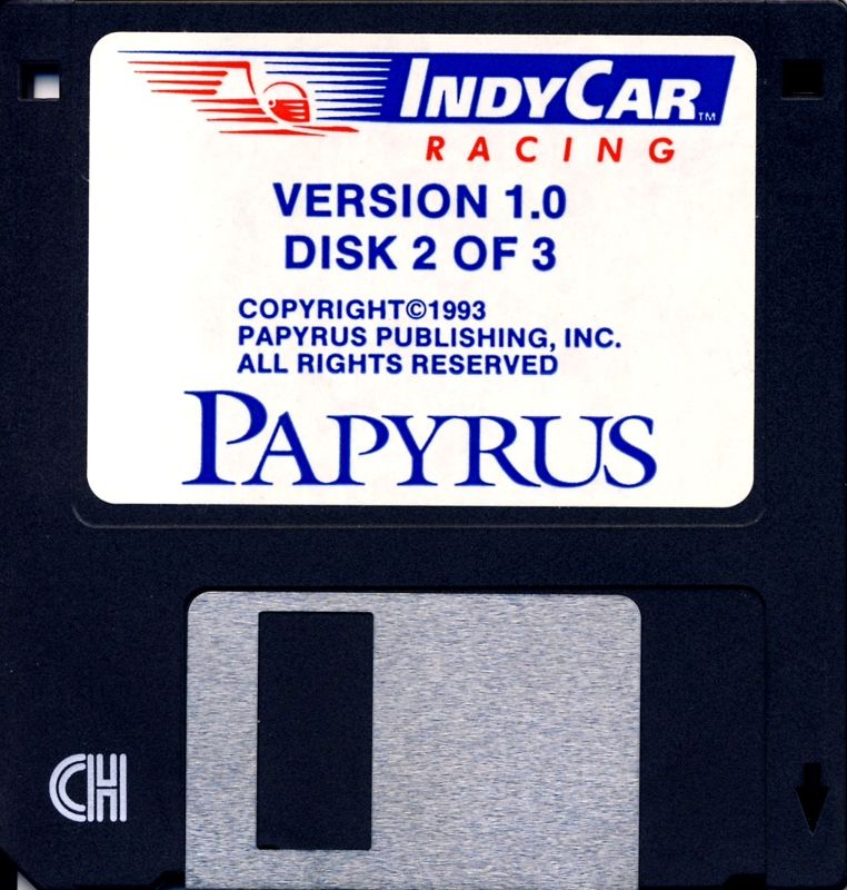 Media for IndyCar Racing (DOS): Disk 2
