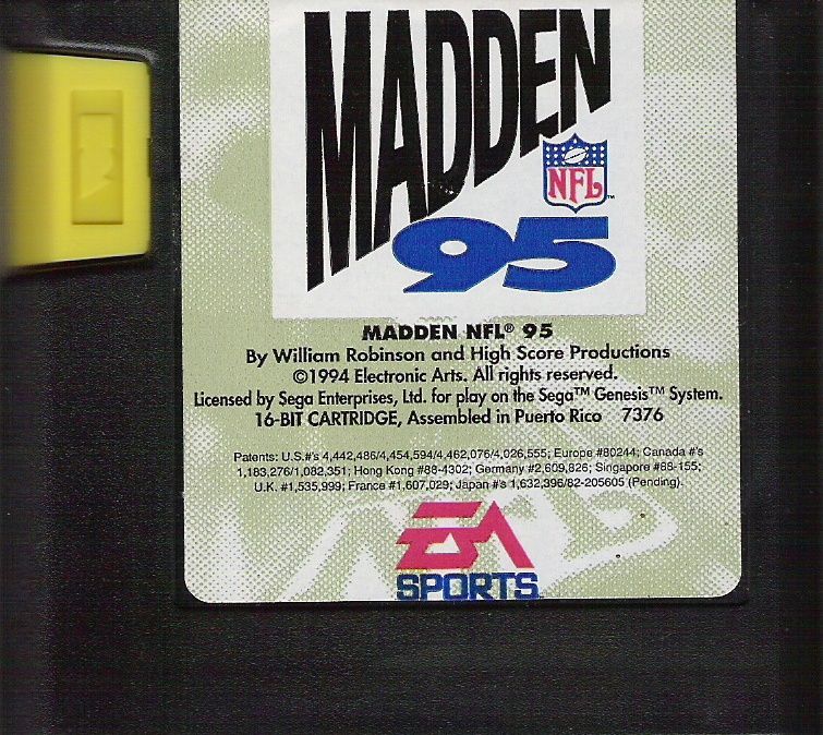 Genesis: Madden NFL 95