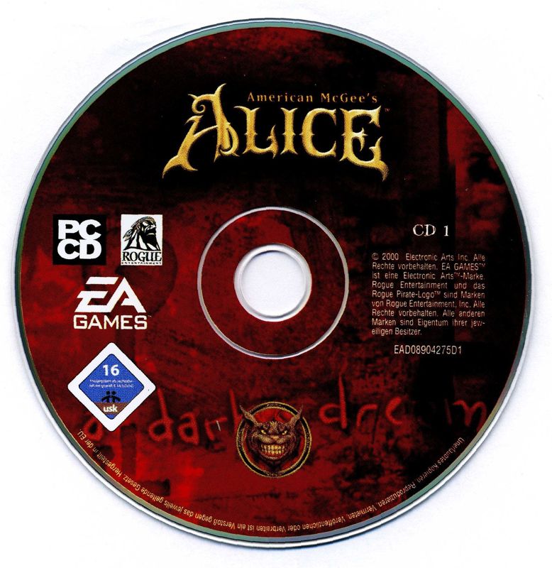 Media for American McGee's Alice (Windows) (Software Pyramide release): Disc 1/2