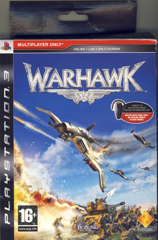 Front Cover for Warhawk (PlayStation 3) (Bundle with BlueTooth Headset): Box