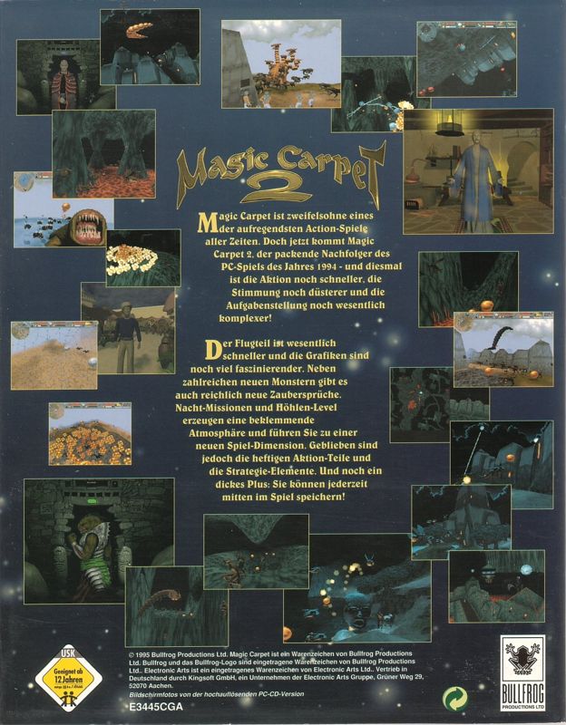 Back Cover for Magic Carpet 2: The Netherworlds (DOS)