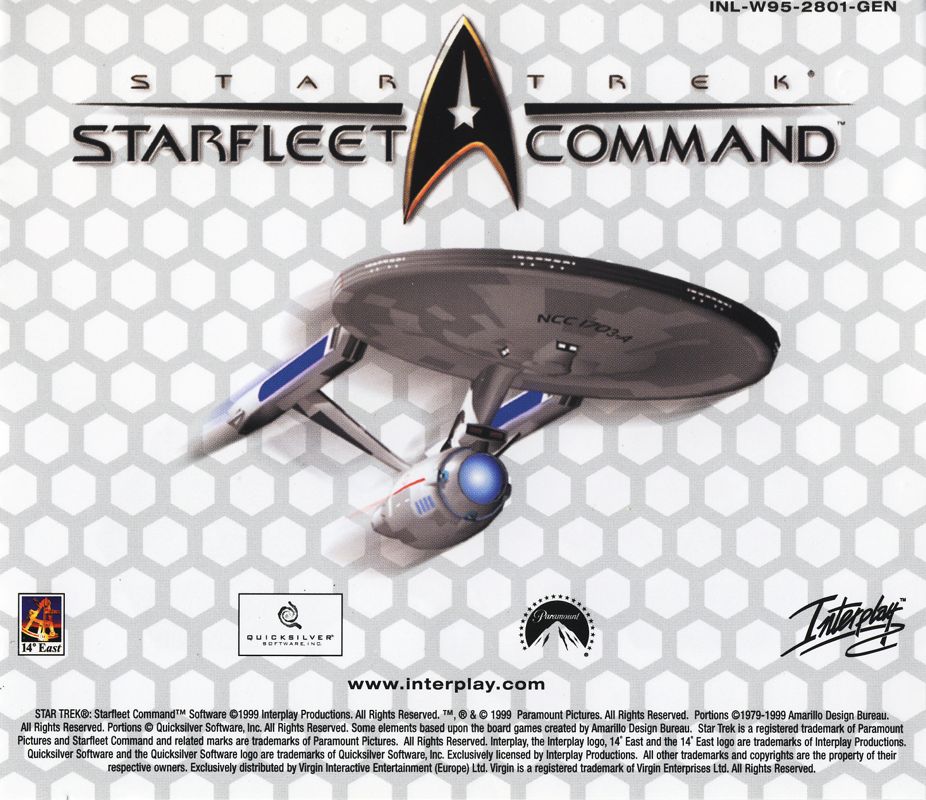 Other for Star Trek: Starfleet Command (Windows): Jewel Case - Back