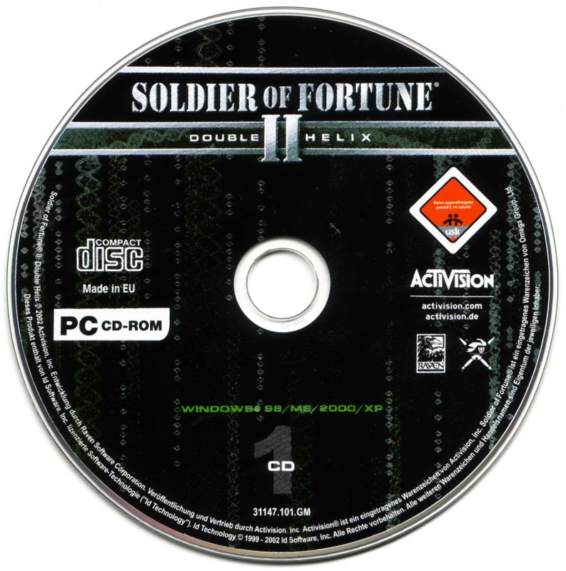 Media for Soldier of Fortune II: Double Helix (Windows) (Software Pyramide release)