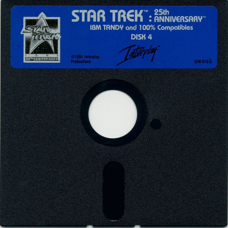 Media for Star Trek: 25th Anniversary (DOS) (5.25" Floppy Disk release): Disk 4